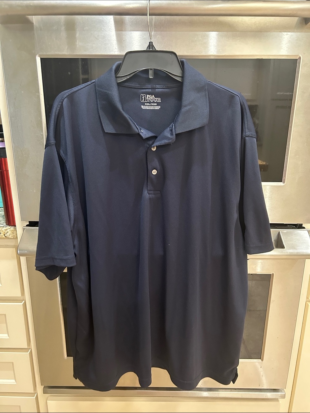 PGA Tour Men's Navy Short-Sleeve Polo XXL